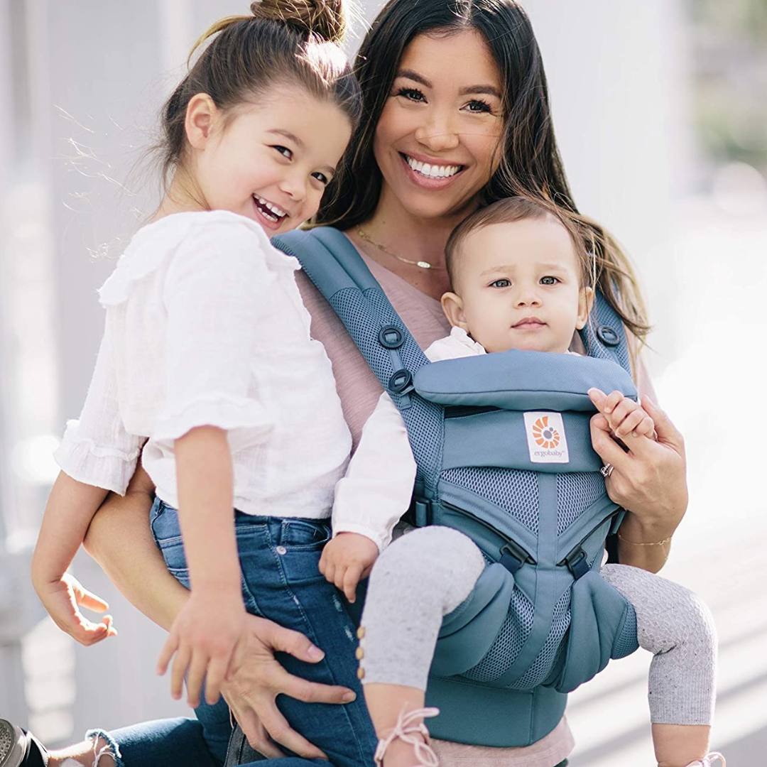 Canguru Ergobaby 4 Posições Omni 360 Air Mesh - Oxford Blue