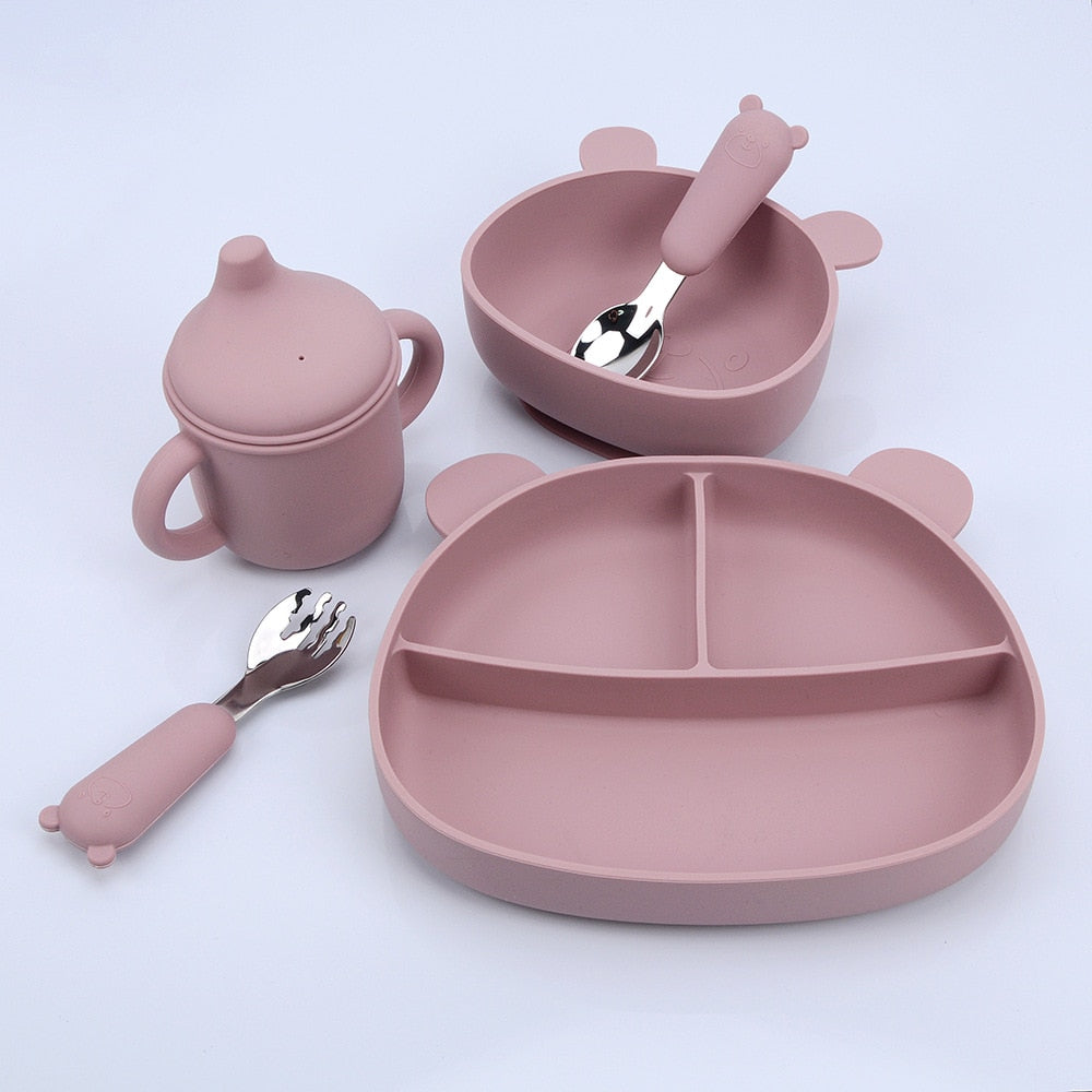 Kit Alimentação do Bebê - Meu Ursinho - 5 Peças - Ama Mamma