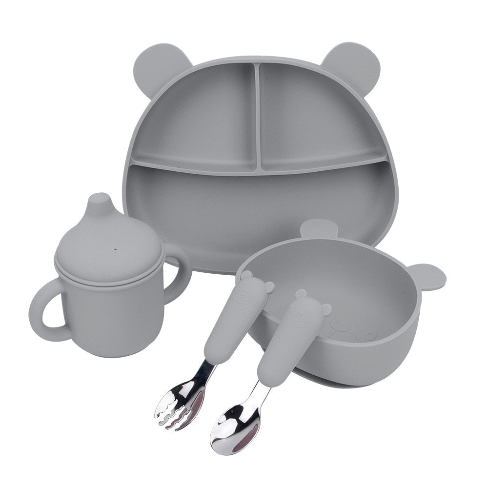 Kit Alimentação do Bebê - Meu Ursinho - 5 Peças - Ama Mamma