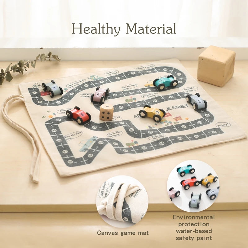 35*31cm montessori brinquedos carro do bebê tráfego estrada mapa lona tapete de mesa jogo carro de madeira interação pai-filho criança educação presente