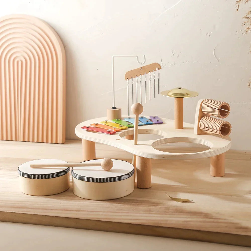 Instrumento Musical Infantil Montessori - Bateria - Ama Mamma