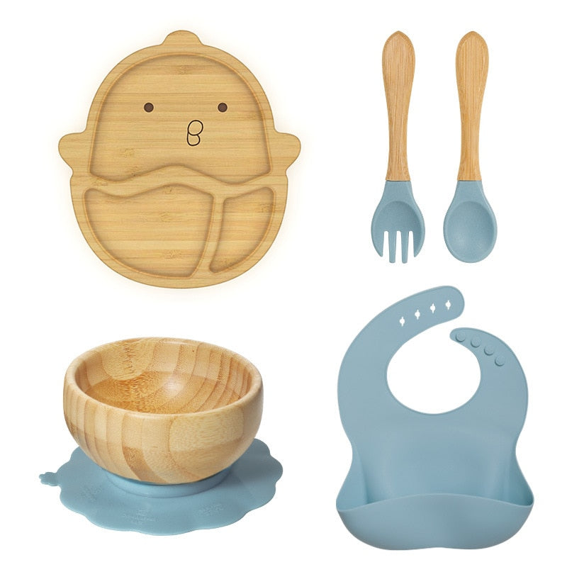 Kit Alimentação do Bebê Fazendinha - 5 Peças - Ama Mamma
