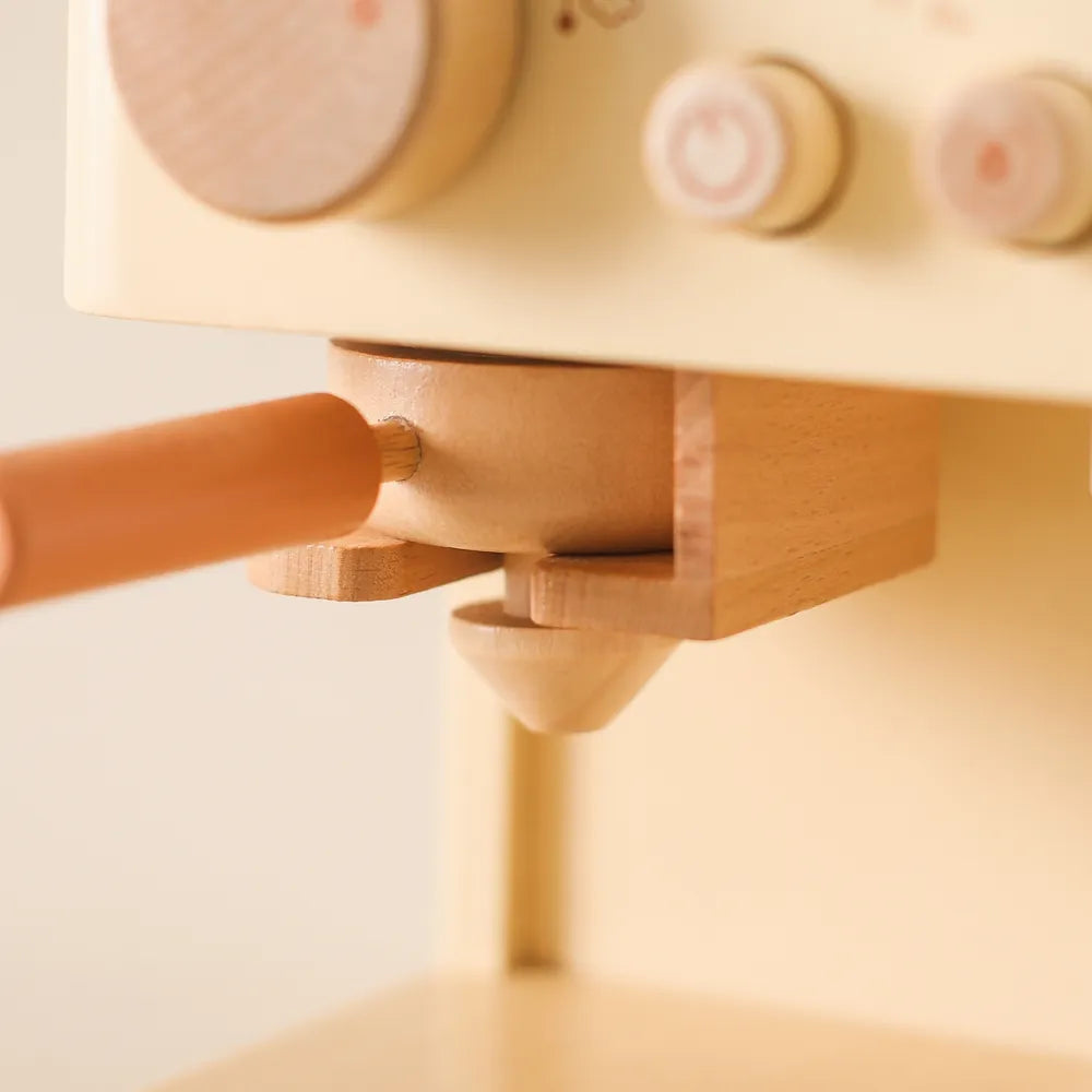 Cozinha Montessori - Máquina de Café Expresso de Madeira - Ama Mamma