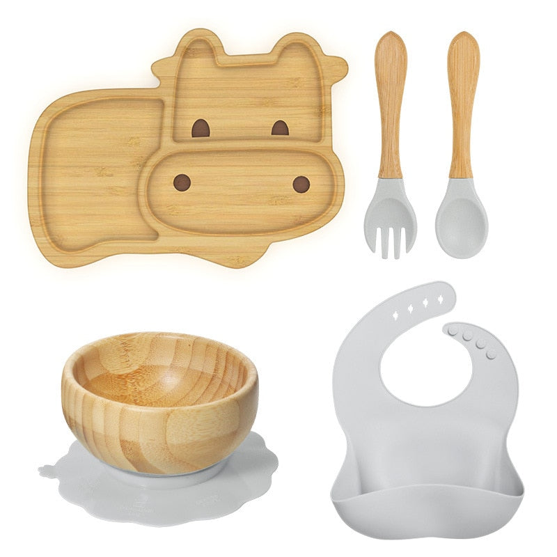 Kit Alimentação do Bebê Fazendinha - 5 Peças - Ama Mamma