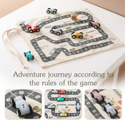 35*31cm montessori brinquedos carro do bebê tráfego estrada mapa lona tapete de mesa jogo carro de madeira interação pai-filho criança educação presente