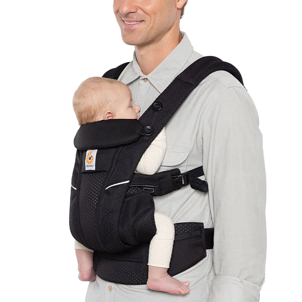 Canguru Ergobaby 4 Posições Omni 360 Air Mesh - Black