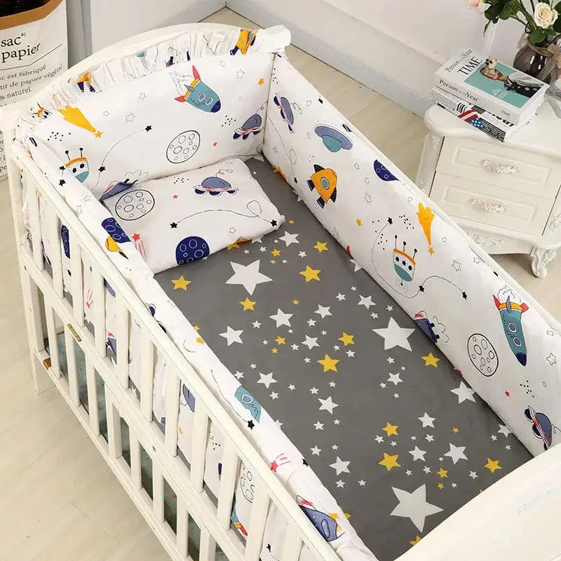 Conjunto Completo Roupa de Cama de Algodão para Bebê Ama Mamma - 6 Peças - Ama Mamma