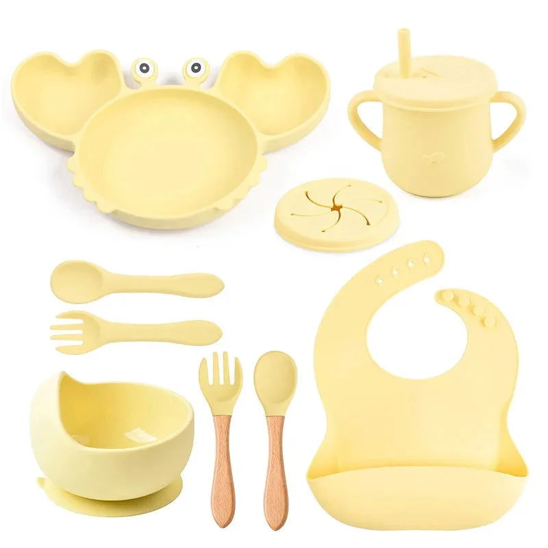 Kit Alimentação Divertido Caranguejo 8 Peças Ama Mamma - Ama Mamma