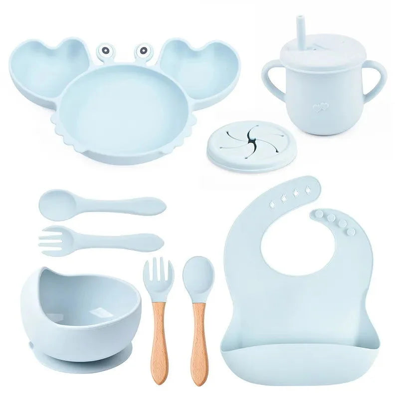 Kit Alimentação Divertido Caranguejo 8 Peças Ama Mamma - Ama Mamma