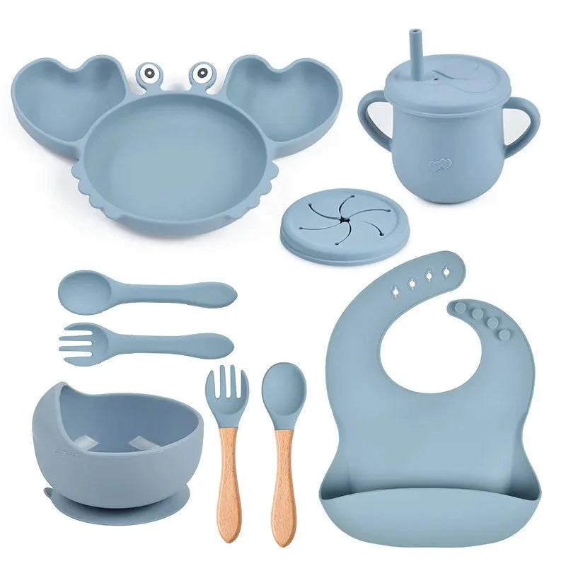 Kit Alimentação Divertido Caranguejo 8 Peças Ama Mamma - Ama Mamma