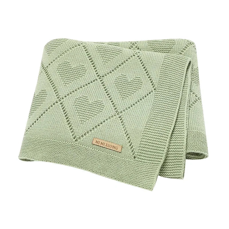 Cobertor Tricot Charmoso Heart Ama Mamma - Ama Mamma