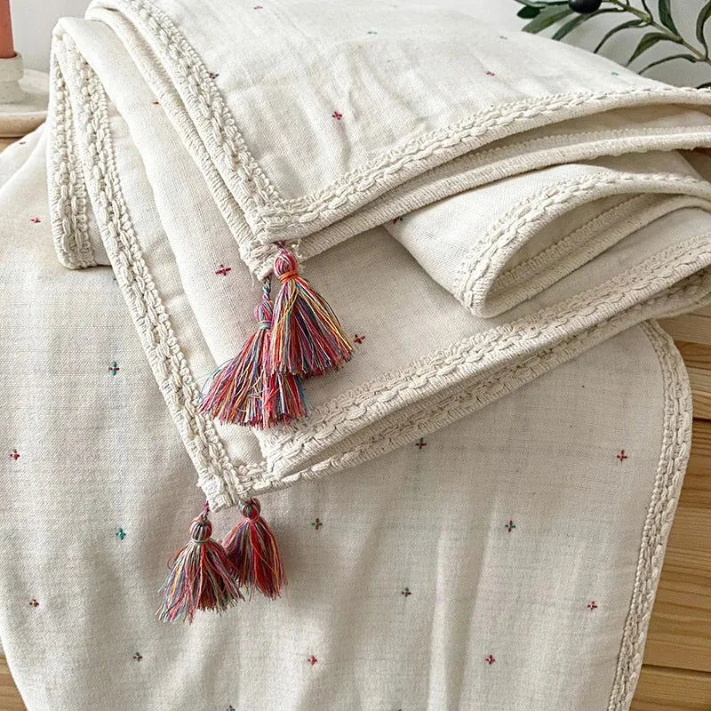 Manta 6 Camadas Jacquard Boêmia de Algodão Ama Mamma - Ama Mamma