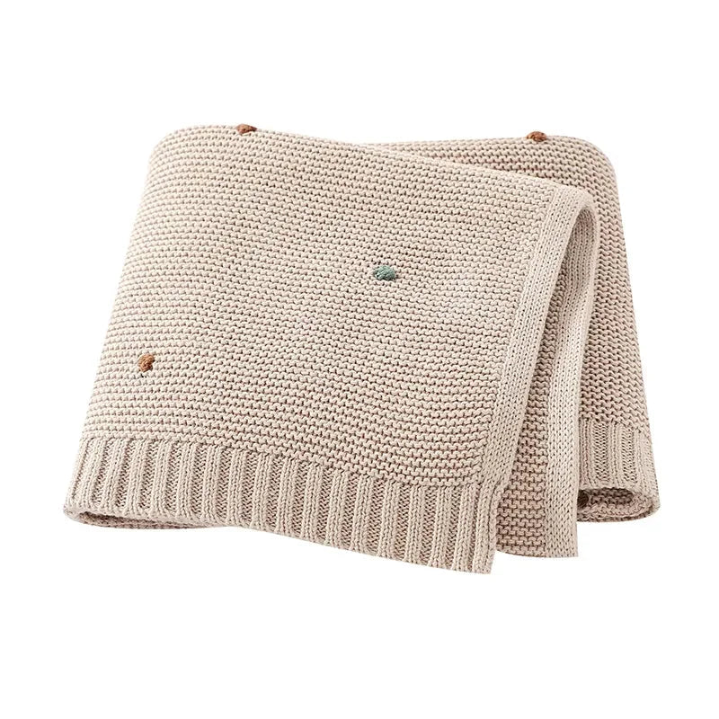 Manta Tricot com Bolinhas Coloridas para Bebê Ama Mamma - Ama Mamma