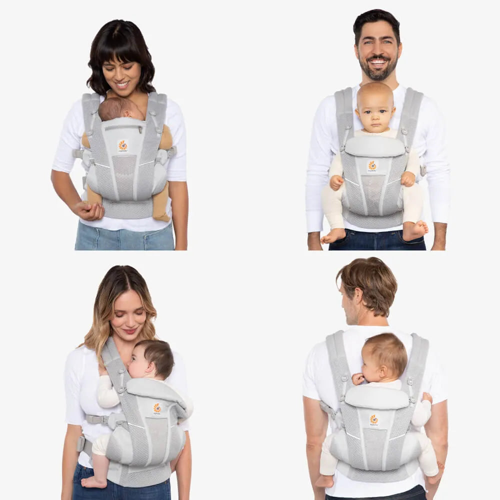 Canguru Ergobaby 4 Posições Omni 360 Air Mesh - Graphite Grey