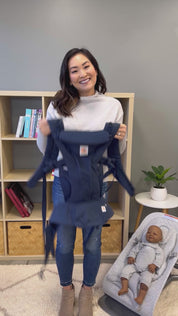 Canguru Ergobaby 4 Posições Omni 360 Air Mesh - Black