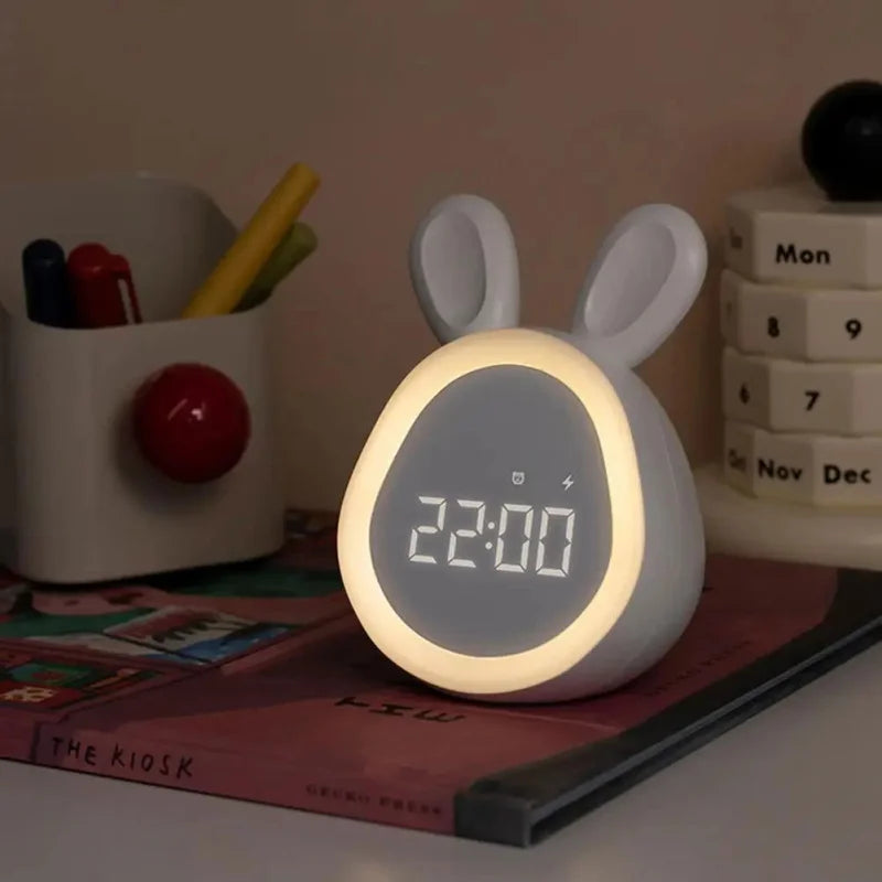 Despertador Infantil de Coelho com LED e Luz Noturna Ama Mamma - Ama Mamma