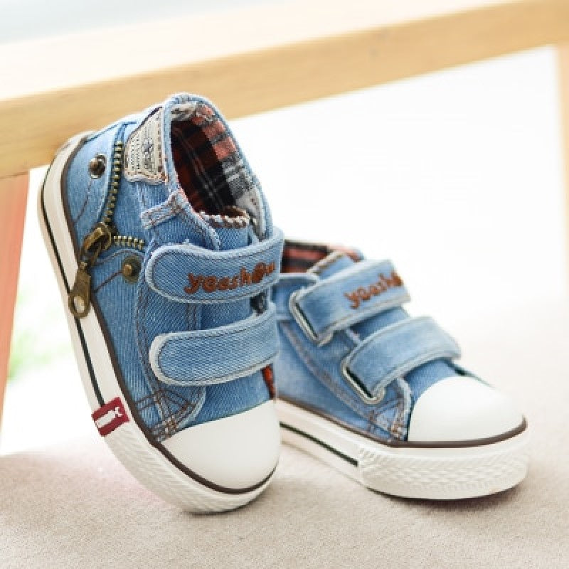 Tênis Infantil Jeans Cano Alto - Ama Mamma